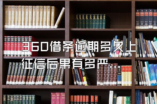 360借条逾期多久上征信后果有多严重啊