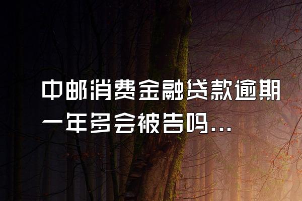 中邮消费金融贷款逾期一年多会被告吗知乎