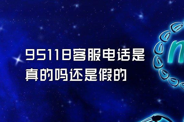 95118客服电话是真的吗还是假的