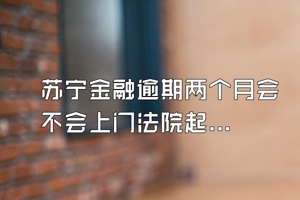 苏宁金融逾期两个月会不会上门法院起诉我