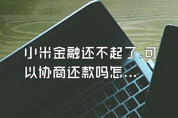 小米金融还不起了,可以协商还款吗怎么还