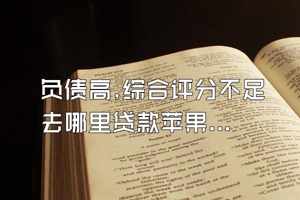 负债高,综合评分不足去哪里贷款苹果手机