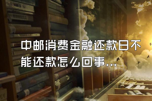 中邮消费金融还款日不能还款怎么回事呢