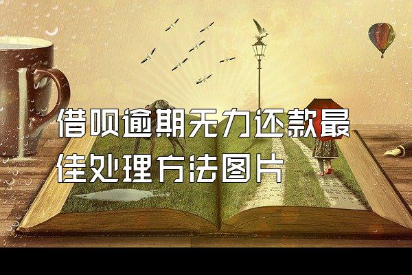 借呗逾期无力还款最佳处理方法图片