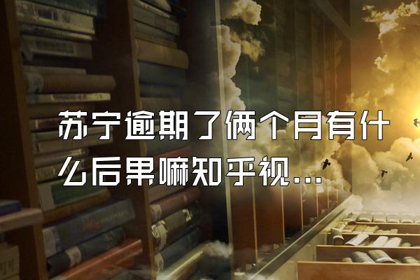 苏宁逾期了俩个月有什么后果嘛知乎视频