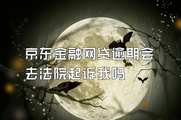 京东金融网贷逾期会去法院起诉我吗