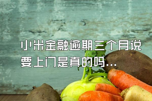 小米金融逾期三个月说要上门是真的吗吗
