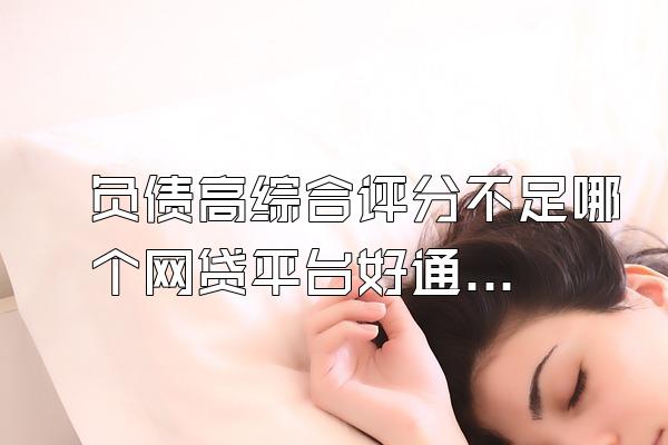 负债高综合评分不足哪个网贷平台好通过