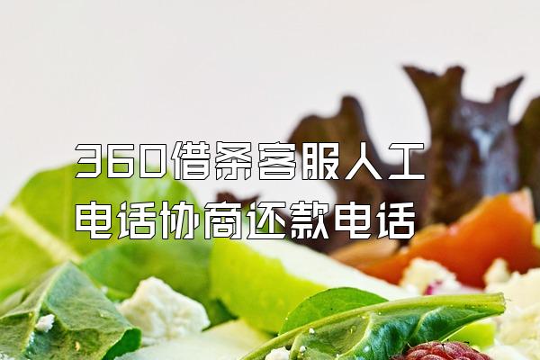 360借条客服人工电话协商还款电话
