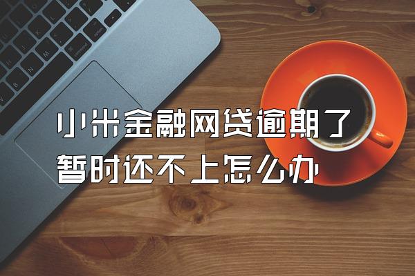 小米金融网贷逾期了暂时还不上怎么办