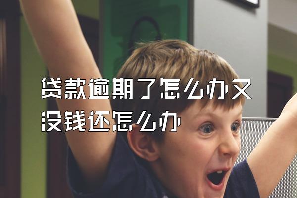 贷款逾期了怎么办又没钱还怎么办