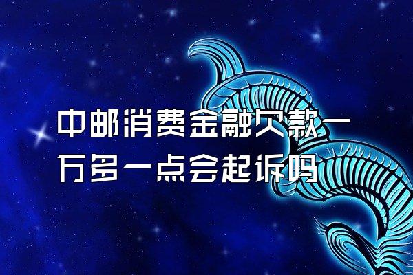 中邮消费金融欠款一万多一点会起诉吗
