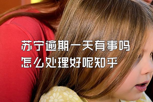 苏宁逾期一天有事吗怎么处理好呢知乎