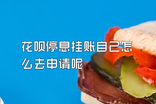 花呗停息挂账自己怎么去申请呢