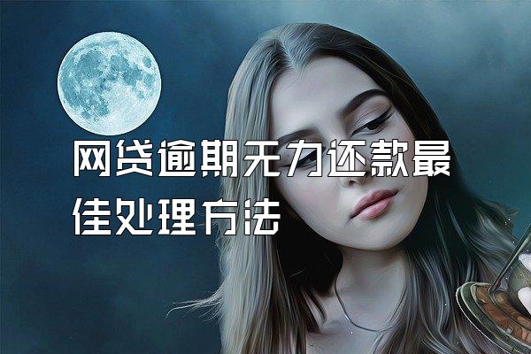 网贷逾期无力还款最佳处理方法
