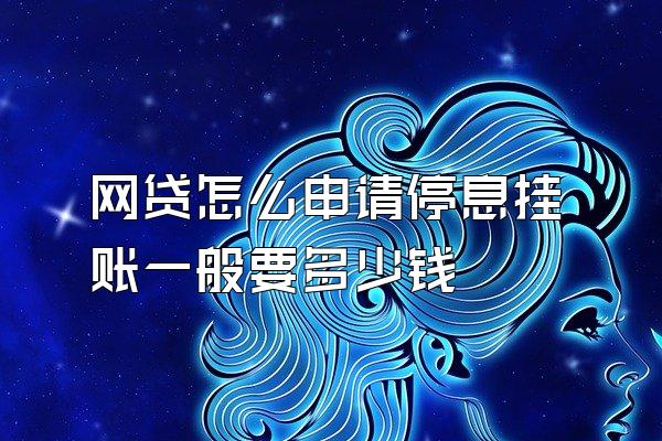 网贷怎么申请停息挂账一般要多少钱