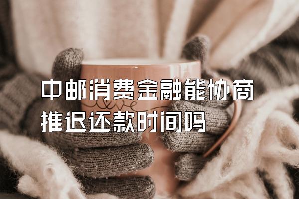 中邮消费金融能协商推迟还款时间吗