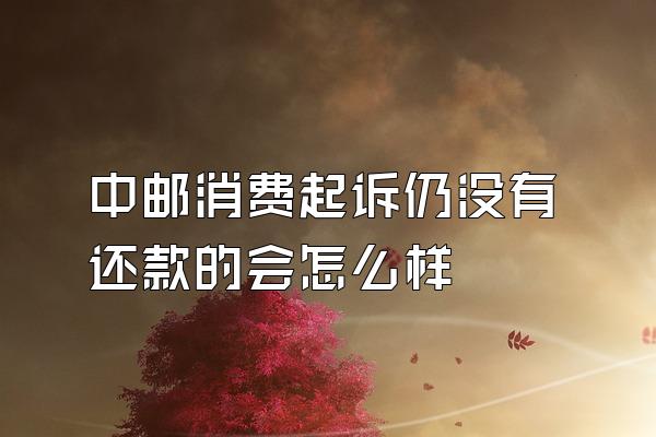 中邮消费起诉仍没有还款的会怎么样