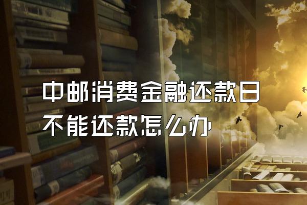 中邮消费金融还款日不能还款怎么办