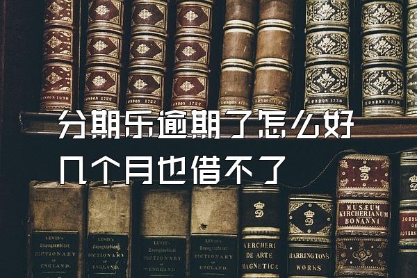 分期乐逾期了怎么好几个月也借不了