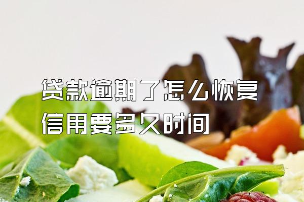 贷款逾期了怎么恢复信用要多久时间