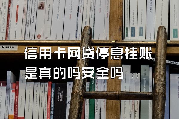 信用卡网贷停息挂账是真的吗安全吗