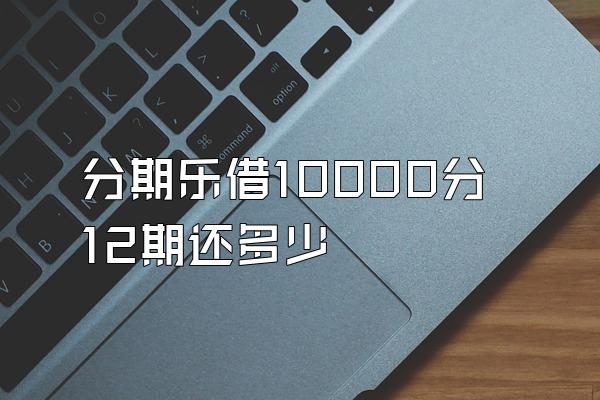 分期乐借10000分12期还多少