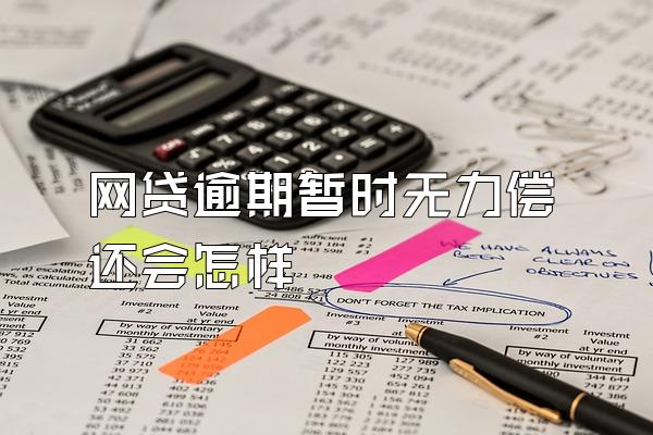 网贷逾期暂时无力偿还会怎样
