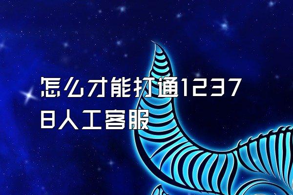 怎么才能打通12378人工客服