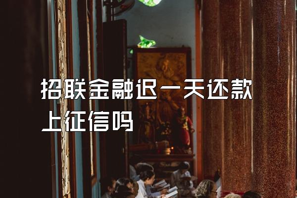 招联金融迟一天还款上征信吗
