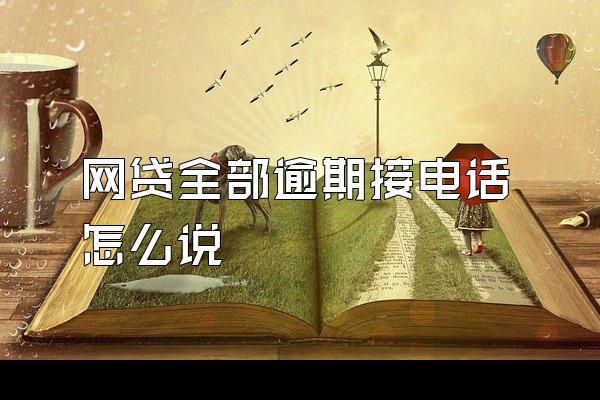 网贷全部逾期接电话怎么说