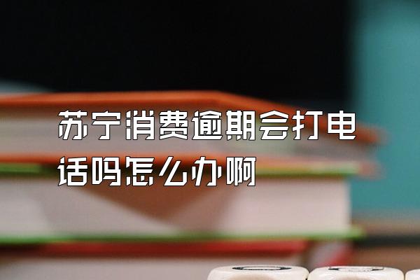 苏宁消费逾期会打电话吗怎么办啊