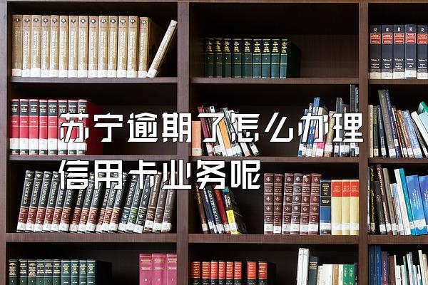 苏宁逾期了怎么办理信用卡业务呢