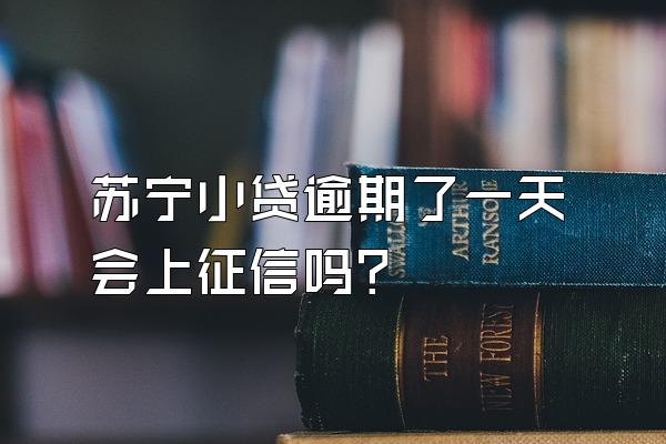 苏宁小贷逾期了一天会上征信吗?