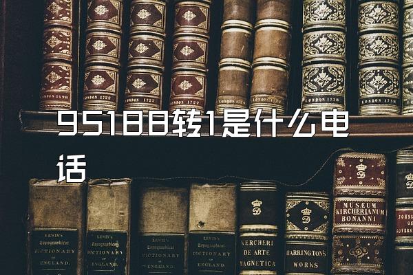 95188转1是什么电话