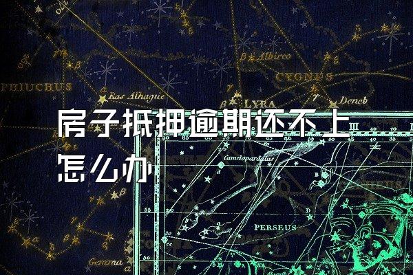 房子抵押逾期还不上怎么办