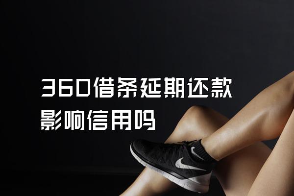 360借条延期还款影响信用吗