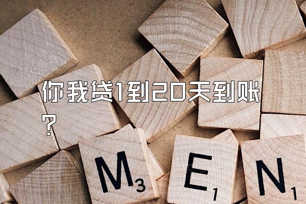 你我贷1到20天到账?