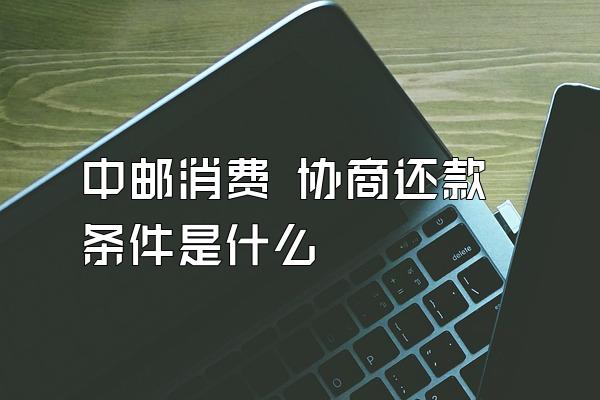 中邮消费 协商还款条件是什么