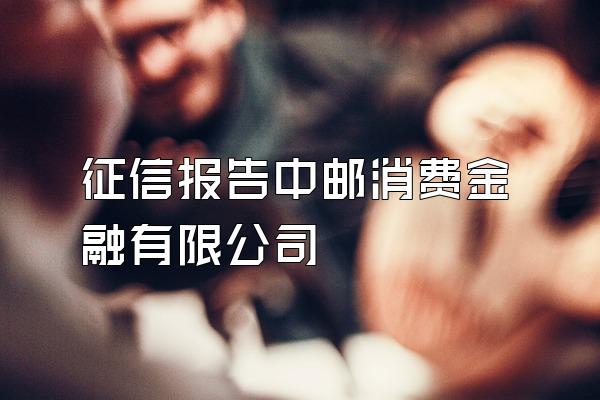 征信报告中邮消费金融有限公司