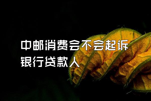 中邮消费会不会起诉银行贷款人