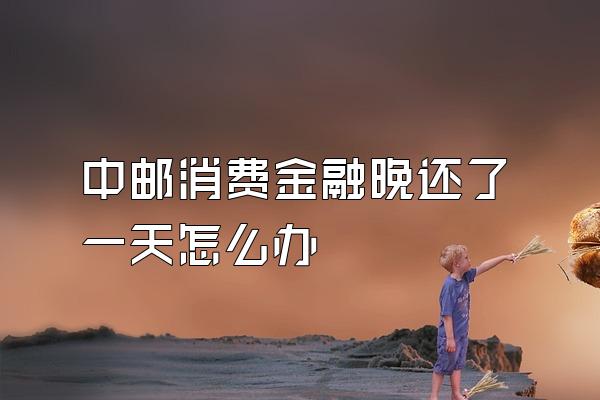 中邮消费金融晚还了一天怎么办