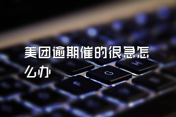 美团逾期催的很急怎么办