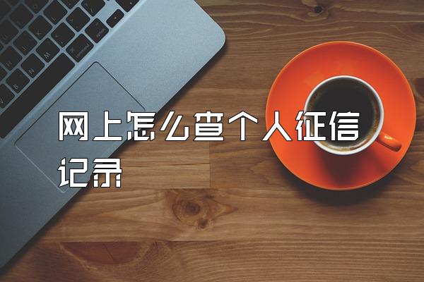 网上怎么查个人征信记录