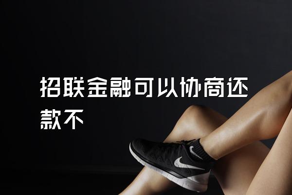 招联金融可以协商还款不