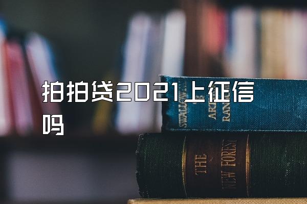 拍拍贷2021上征信吗