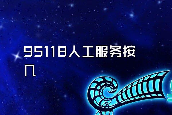 95118人工服务按几