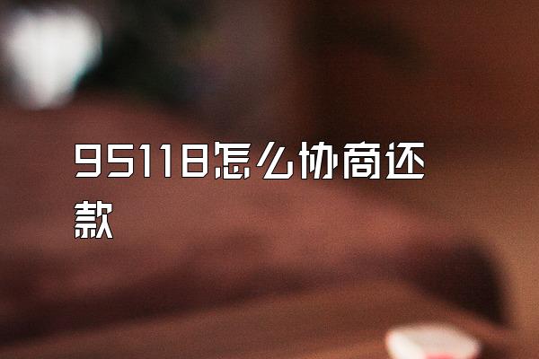 95118怎么协商还款