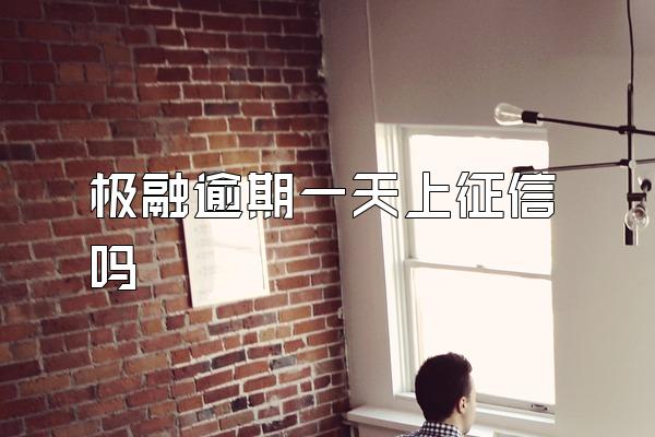 极融逾期一天上征信吗