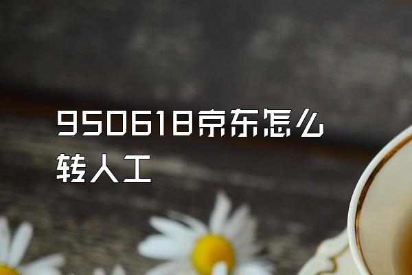 950618京东怎么转人工